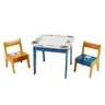 KINDER HOME Dvostrani dječji stol sa 2 stolice šareni TF-6059