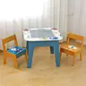 KINDER HOME Dvostrani dječji stol sa 2 stolice šareni TF-6059