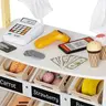 KINDER HOME Drvena dječja prodavnica i pozorište 2 u 1, za igranje uloga, sa kasom V10A232
