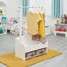 KINDER HOME Drveni stalak sa policama za dječju odjeću bijeli TF-6203