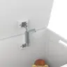 KINDER HOME Komoda i drvena klupa za odlaganje dječjih igračaka i knjiga bijela JVTR-3086