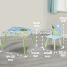 KINDER HOME dječji stol sa stolicama SAVANA TF-5001