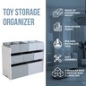 KINDER HOME Organizator za igračke bijelo-sivi JVTR-3090-1
