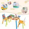 KINDER HOME dječji drveni stol i stolice sa morskim životinjama TF-4290