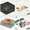 KINDER HOME dječji stol sa stolicama 4 u 1 ,2 vrha,tabla i vrh za slaganje LEGO konstrukotora TF-6808