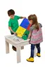 KINDER HOME Dvostrani dječji stol sa 2 stolice šareni TF-6705