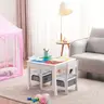KINDER HOME Dvostrani dječji stol sa 2 stolice šareni TF-6705