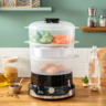 TEFAL kuhalo na paru VC204810 Ultracompact Steam Cooker, 3 posude