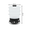 TEFAL kuhalo na paru VC204810 Ultracompact Steam Cooker, 3 posude