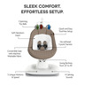 UPPAbaby MamaRoo Smart Swing ležaljka-ljuljačka, Wells Dark Taupe Melange
