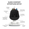 UPPAbaby MamaRoo Smart Swing ležaljka-ljuljačka, Jake Charcoal Melange