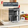 TEFAL friteza na vrući zrak EY7528E0 Easy Fry Crispy Stack Dual, 6 L + 4 L