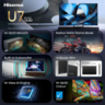 Hisense ULED MiniLED 75U7SE, 4K Ultra HD, Smart TV, VIDAA, Smart OS, 144 Hz, Integrisan subwoofer, Dolby Vision·Atmos, crni