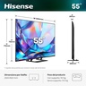 HISENSE Hi-QLED televizor 55A7S, 4K Ultra HD, Smart TV, VIDAA Smart OS, Dolby Vision IQ, HDR10+ Adaptive, Dolby Atmos, VRR 60 Hz, ALLM, AirPlay 2, Ultra Slim dizajn, Crni