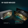 Hisense ULED MiniLED 85U7SE, 4K Ultra HD, Smart TV, VIDAA, Smart OS, 144 Hz, Integrisan subwoofer, Dolby Vision·Atmos, crni