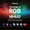 Hisense RGB MiniLED 65UR8S, 4K Ultra HD, Smart TV, VIDAA, Smart OS, 180 Hz, 2.1.2 Ch. Multi-Surround, Crni