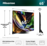 Hisense RGB MiniLED 65UR8S, 4K Ultra HD, Smart TV, VIDAA, Smart OS, 180 Hz, 2.1.2 Ch. Multi-Surround, Crni