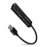 AXAGON USB HUB HMA-GL3A, 3x USB-A, Gigabit LAN, USB 3.2 Gen 1, 20cm USB-A kabel, crni
