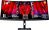 Xiaomi gaming monitor G34WQi 2026, 34" UWQHD Curved, 350 nits, 2x DP, 2x HDMI, Audio, 180Hz, 1ms MPRT