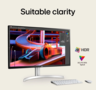 LG monitor 32UN650K-W, 31,5" 4K UHD IPS, 350 cd/m2, HDR10, DCI-P3 95%, 2x HDMI, DP, 60Hz, 5ms, 2x 5W zvučnici