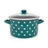 Metalac duboka šerpa s poklopcem BIJELE TUFNE 24cm/6,75lit, zelena