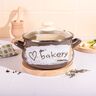 Metalac duboka šerpa s poklopcem BAKERY 20cm/4lit