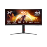 AOC gaming monitor CU34G4Z, 34" WQHD Fast VA Curved 1500R, DisplayHDR 400, Adaptive Sync, 240Hz