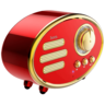 Hoco Zvučnik bežični, Bluetooth, retro, 1200 mAh, 5 h, 5 W, crvena - BS25 Time, Bluetooth, retro, red