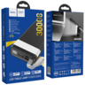 Hoco Powerbank sa lampom, Hoco j73, 30000mAh, 2A / 2A - J73 Powerful, Black