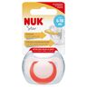 NUK Star Latex duda, Red, 6-18 mj