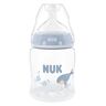 NUK First Choice bočica sa indikatorom temperature 150 ml, plava