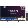 Fobem QLED televizor MT55EG8000QF, 4K Ultra HD, Smart TV, Google TV™, HDR10+, crni