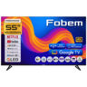 Fobem QLED televizor FM55EG9000QF, 4K Ultra HD, Smart TV, Google TV™, HDR10+, crni