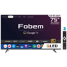 Fobem QLED televizor MT75EG8000QF, 4K Ultra HD, Smart TV, Google TV™, HDR10+, crni
