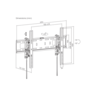 SBOX zidni nosač PLB-6546T-2 (37-80"/75kg/600x400)
