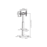 SBOX stalak podni FS-500 (37-70"/40kg/600x400)
