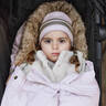 Elodie Zimska kapa 0-6m, Lavender Love