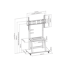SBOX stalak podnii FS-1035 (37-100"/150kg/800x600)