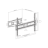 SBOX zidni nosač PLB-3646-2 (37-80"/40kg/600x400)