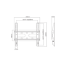 SBOX zidni nosač PLB-2522F-2 (23-43"/45kg/200x200)
