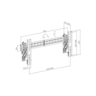 SBOX  zidni nosač LVW02-48T / VIDEO ZID (37-70"/70kg/800x400)
