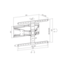 SBOX zidni nosač PLB-79464 (43-90"/50kg/600x400)