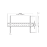 SBOX zidni nosač PLB-2546F-2 (37-80"/45kg/600x400)