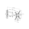 SBOX zidni nosač LCD-223-2 (13-43''/20kg/200x200)