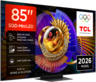 TCL SQD MiniLED televizor 85C7L, 4K Ultra HD, Smart TV, Google TV, 144 Hz (VRR 288 Hz), HDR 2.700 nita, zvučnici Bang & Olufsen, Crni