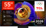 TCL SQD MiniLED televizor 55C7L, 4K Ultra HD, Smart TV, Google TV, 144 Hz (VRR 288 Hz), HDR 2.700 nita, zvučnici Bang & Olufsen, Crni