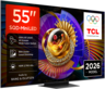 TCL SQD MiniLED televizor 55C7L, 4K Ultra HD, Smart TV, Google TV, 144 Hz (VRR 288 Hz), HDR 2.700 nita, zvučnici Bang & Olufsen, Crni