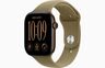 Apple Watch S12 GPS 46mm Dark Bronze Aluminium Case with Olive Sport Band - M/L