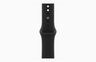 Apple Watch S12 GPS 42mm Black Aluminium Case with Black Sport Band - M/L