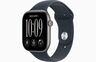 Apple Watch S12 GPS 46mm Space Grey Aluminium Case with Navy Blue Sport Band - M/L
